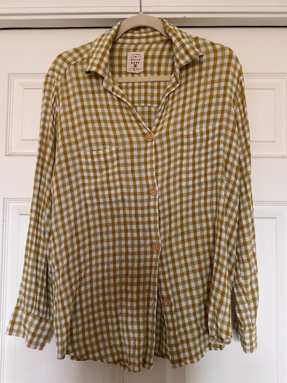 BILLABONG Gingham Button-Up Shirt